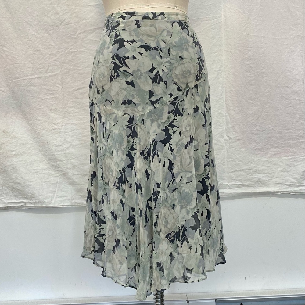 Silk handkerchief hem skirt